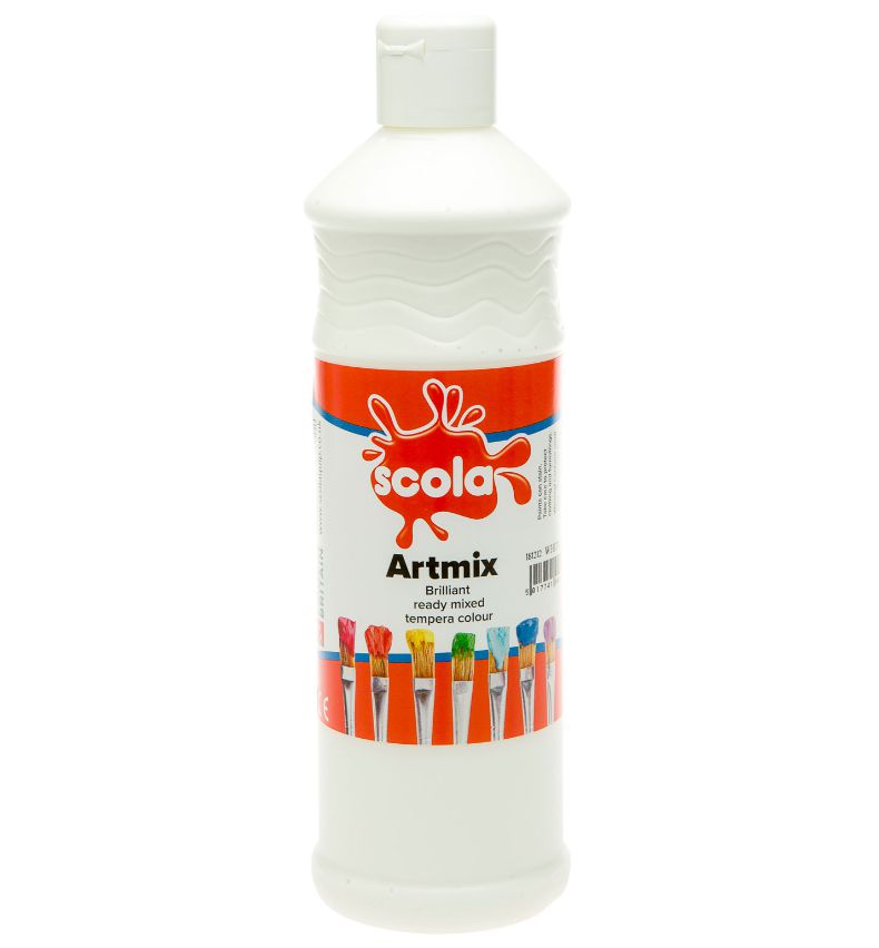 Scola Readymix Liquid Poster Paint 600ml - Pack of 6 - Class Pack, Learning SPACE