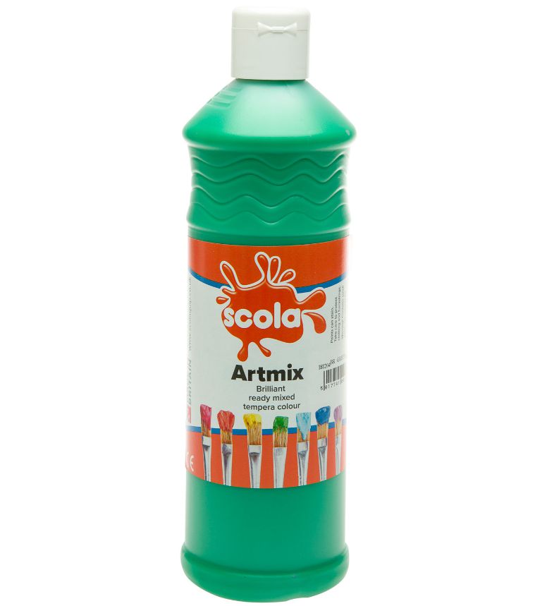 Scola Readymix Liquid Poster Paint 600ml - Pack of 6 - Class Pack, Learning SPACE