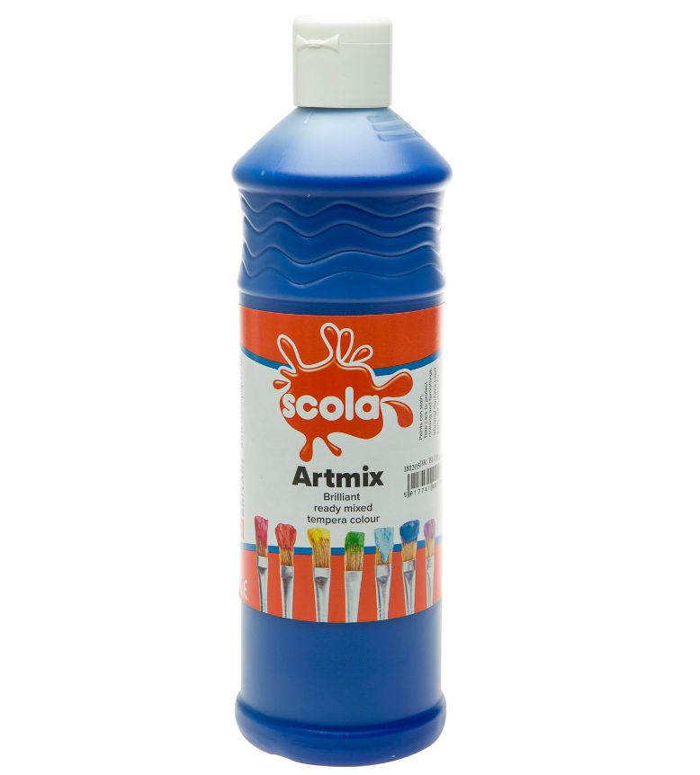 Scola Readymix Liquid Poster Paint 600ml - Pack of 6 - Class Pack, Learning SPACE