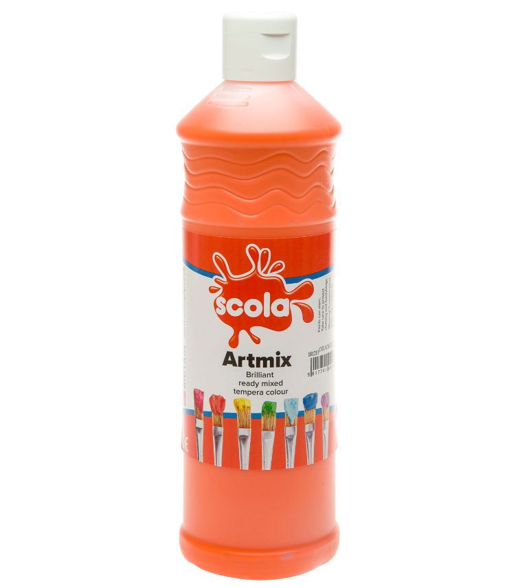 Scola Readymix Liquid Poster Paint 600ml - Pack of 6 - Class Pack, Learning SPACE