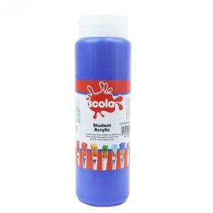 Scola Student Acrylic Paint 500ml, Blue Learning SPACE