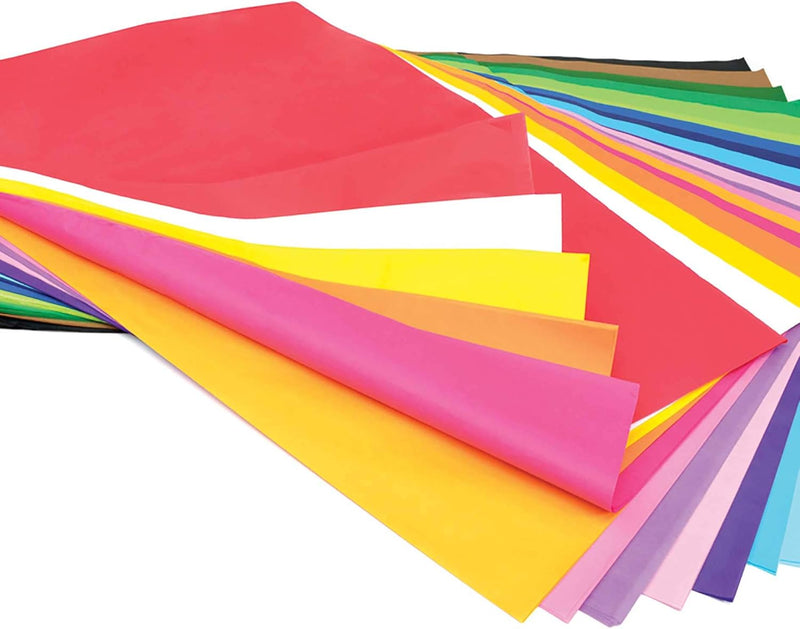 Scola Tissue Paper – 20 Colours, 480 Sheets, 50 x 76 cm, Learning SPACE