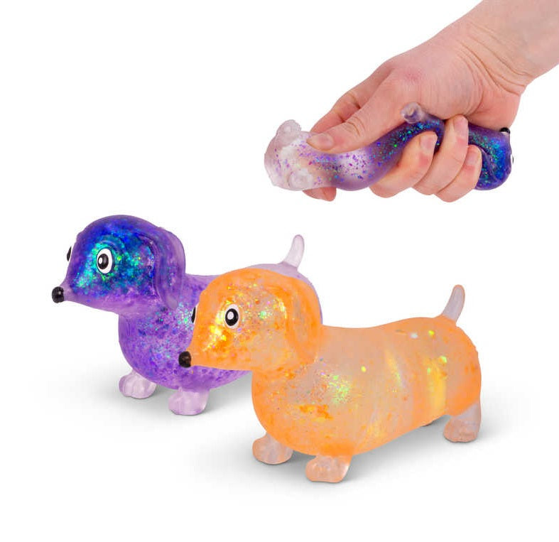Scrunchems Sugar Sausage Dog - Fidget toy, Learning SPACE