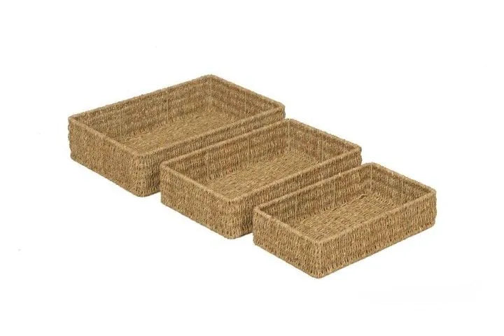 Seagrass Rectangular Baskets-Cosy Direct,Storage Bins & Baskets-Learning SPACE