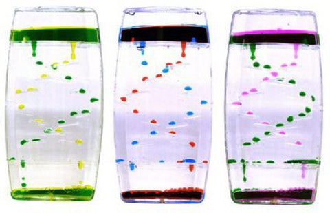 Sensory Bubble Liquid Timer Oval Shape - Single-AllSensory,Calming & Anxiety,Calming and Relaxation,Chill Out Area,Early Years Sensory Play,Helps With,Playlearn,PSHE,Sand Timers & Timers,Schedules & Routines,Sensory Seeking,Stock,Transitions and Routines,Visual Sensory Toys-Learning SPACE