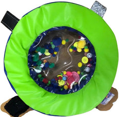 Sensory Donut Shaker With Textured Tags-AllSensory,Baby Sensory Toys,Baby Soft Play and Mirrors,Calming & Anxiety,Gifts for 0-3 Months,Helps With,Sensory Seeking,Soft Play Sets,Stock,Tactile Toys & Books-Learning SPACE