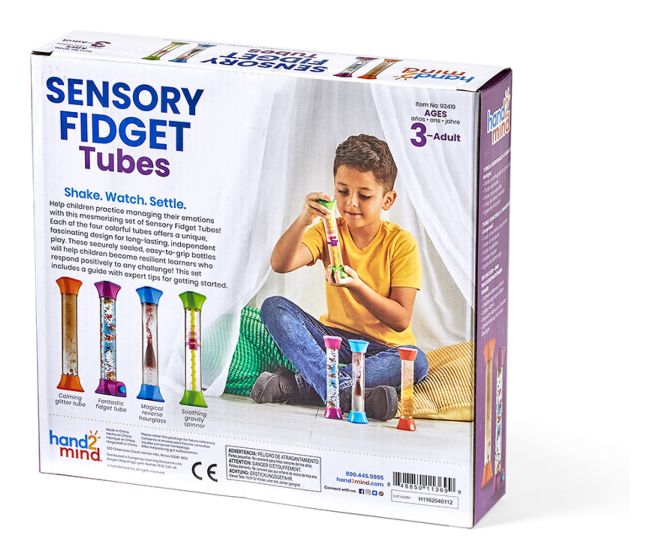 Sensory Fidget Tubes, Set of 4, Learning SPACE