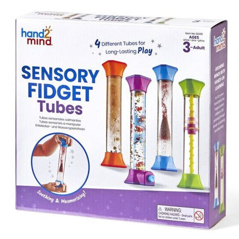 Sensory Fidget Tubes, Set of 4, Learning SPACE
