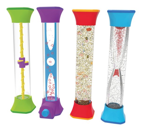 Sensory Fidget Tubes, Set of 4, Learning SPACE