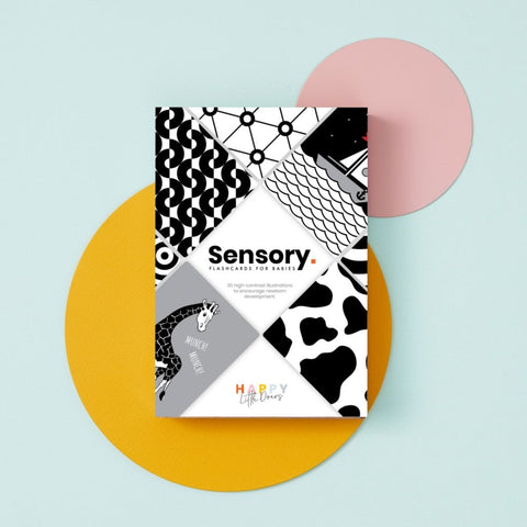 Sensory Flashcards for Babies-AllSensory,Baby & Toddler Gifts,Baby Maths,Baby Sensory Toys,Calming & Anxiety,Gifts for 0-3 Months,Happy Little Doers,Helps With,Maths,Sensory Seeking,Shape & Space & Measure-Learning SPACE