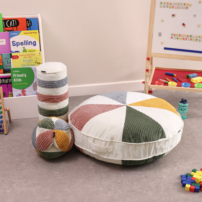 Sensory Jumbo Corduroy Cushions, Learning SPACE