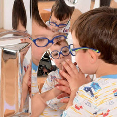 Sensory Mirror - Giant - 800mm-AllSensory,Dropship,Early Years Sensory Play,Outdoor Mirrors,Playground Equipment,Playground Wall Art & Signs,Sensory Garden,Sensory Mirrors,Stock-Learning SPACE