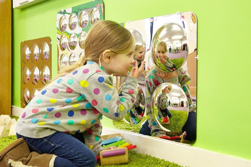Sensory Mirror - With 4 Domes - Large - 490Mm, Learning SPACE