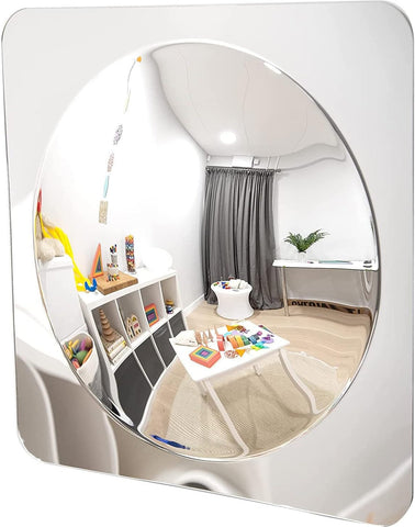 Sensory Mirror - With Single Dome - Large - 490Mm-AllSensory,Baby Sensory Toys,Early Years Sensory Play,Nursery,Outdoor Mirrors,Sensory Garden,Sensory Mirrors,Stock,TickiT-Learning SPACE