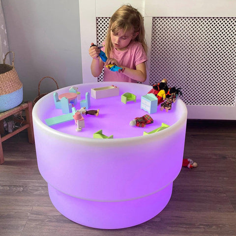 Sensory Mood Discovery Table-Dropship,Light Boxes,Round,SCOTEXCEL,Stock,Table,TickiT,Underwater Sensory Room,Visual Sensory Toys-Learning SPACE