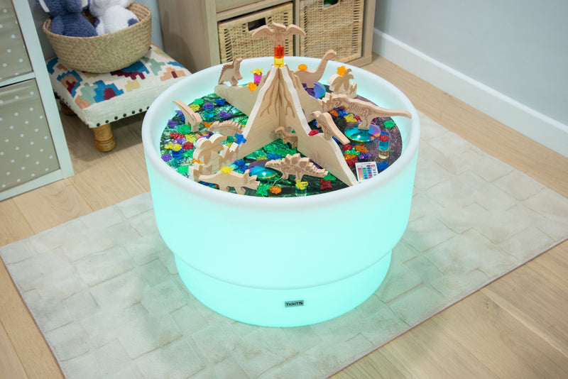 Sensory Mood Discovery Table + Jurassic Discovery Dividers Set, Learning SPACE