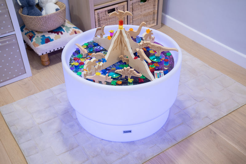 Sensory Mood Discovery Table + Jurassic Discovery Dividers Set, Learning SPACE