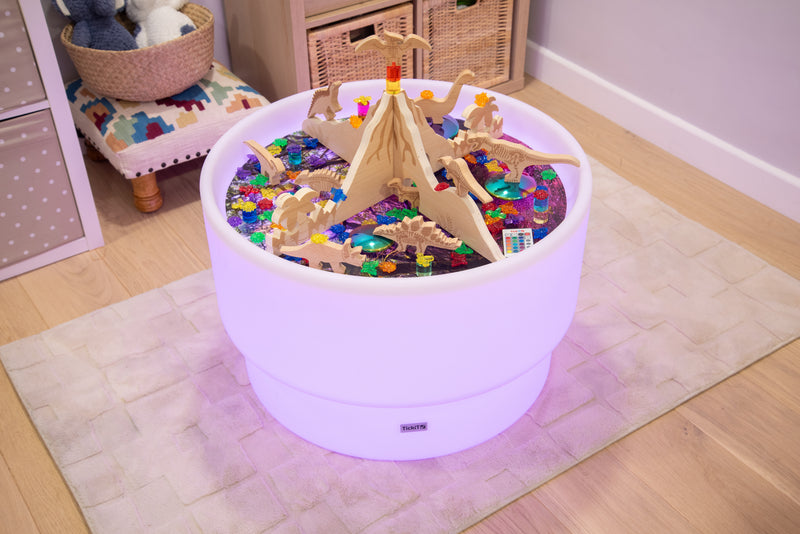 Sensory Mood Discovery Table + Jurassic Discovery Dividers Set, Learning SPACE