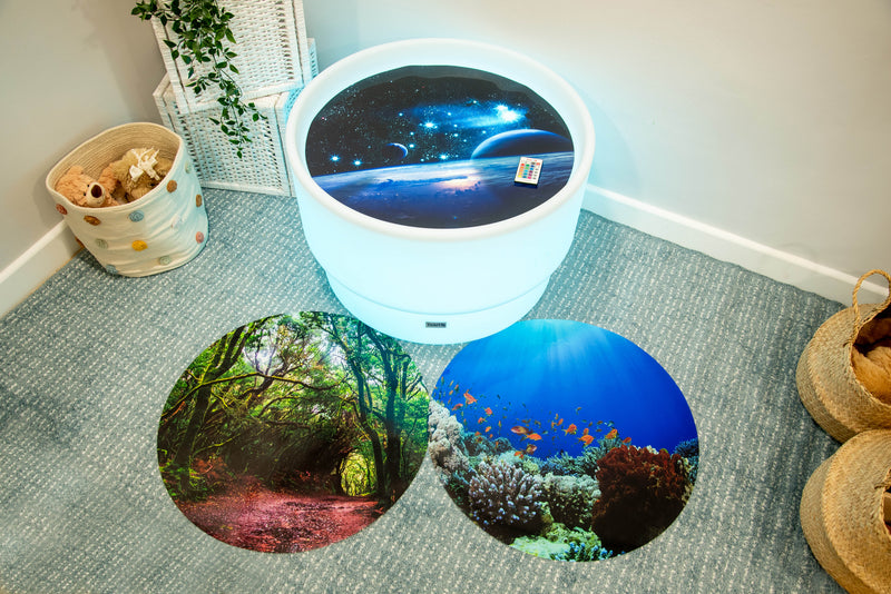 Sensory Mood Discovery Table + Space Discovery Play Mat, Learning SPACE