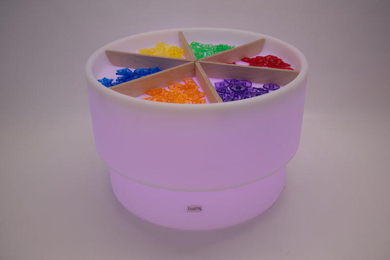 Sensory Mood Discovery Table + Wooden Dividers Set, Learning SPACE