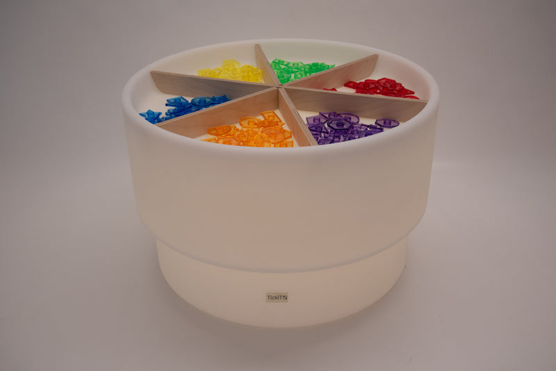 Sensory Mood Discovery Table + Wooden Dividers Set, Learning SPACE
