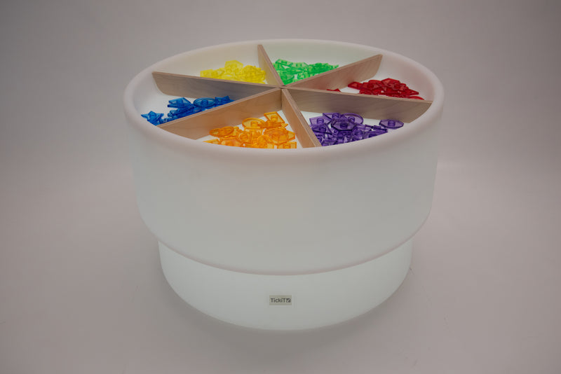 Sensory Mood Discovery Table + Wooden Dividers Set, Learning SPACE
