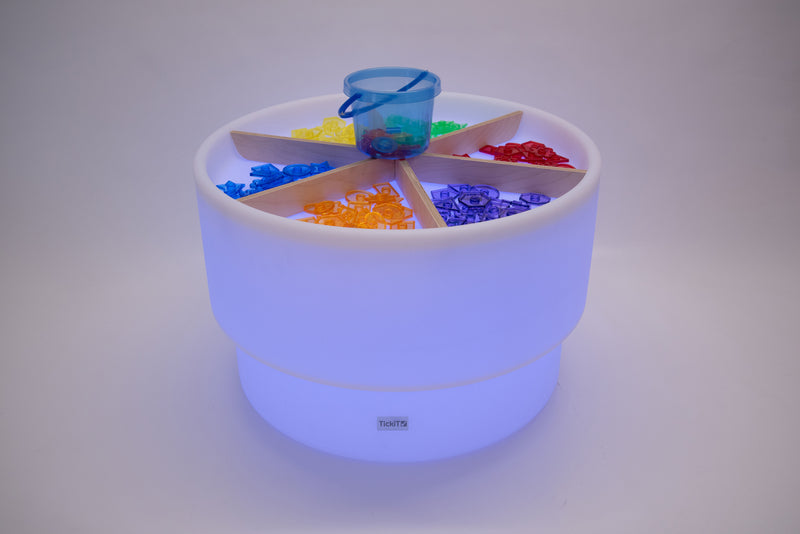 Sensory Mood Discovery Table + Wooden Dividers Set, Learning SPACE