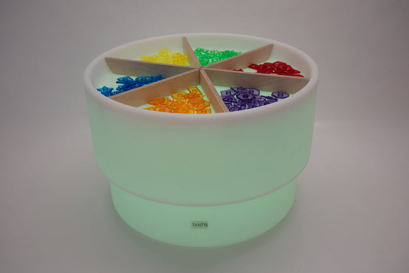 Sensory Mood Discovery Table + Wooden Dividers Set, Learning SPACE