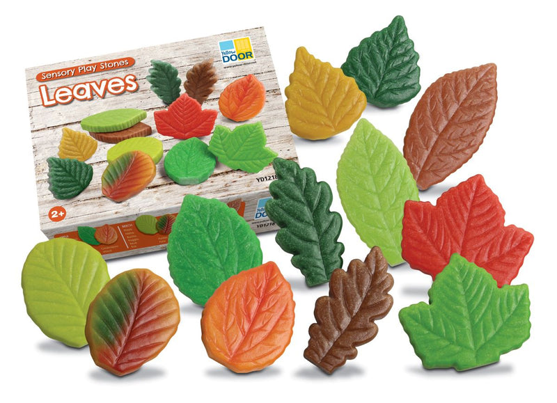 Sensory Play Stones – Leaves, Learning SPACE