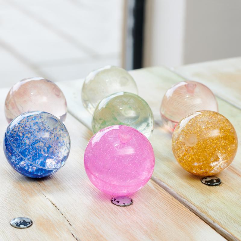 Sensory Rainbow Glitter Balls ‰ÛÒ Pack of 7, Learning SPACE
