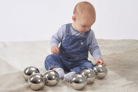 Sensory Reflective Mystery Balls - Pk6-AllSensory,Calming & Anxiety,Early Years Sensory Play,Helps With,Sensory & Physio Balls,Sensory Balls,Sensory Seeking,Stock,Tactile Toys & Books,TickiT,Visual Sensory Toys-Learning SPACE