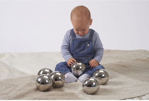 Sensory Reflective Mystery Balls - Pk6-AllSensory,Early Years Sensory Play,Helps With,Sensory & Physio Balls,Sensory Balls,Sensory Seeking,Stock,Tactile Toys & Books,TickiT,Visual Sensory Toys-Learning SPACE