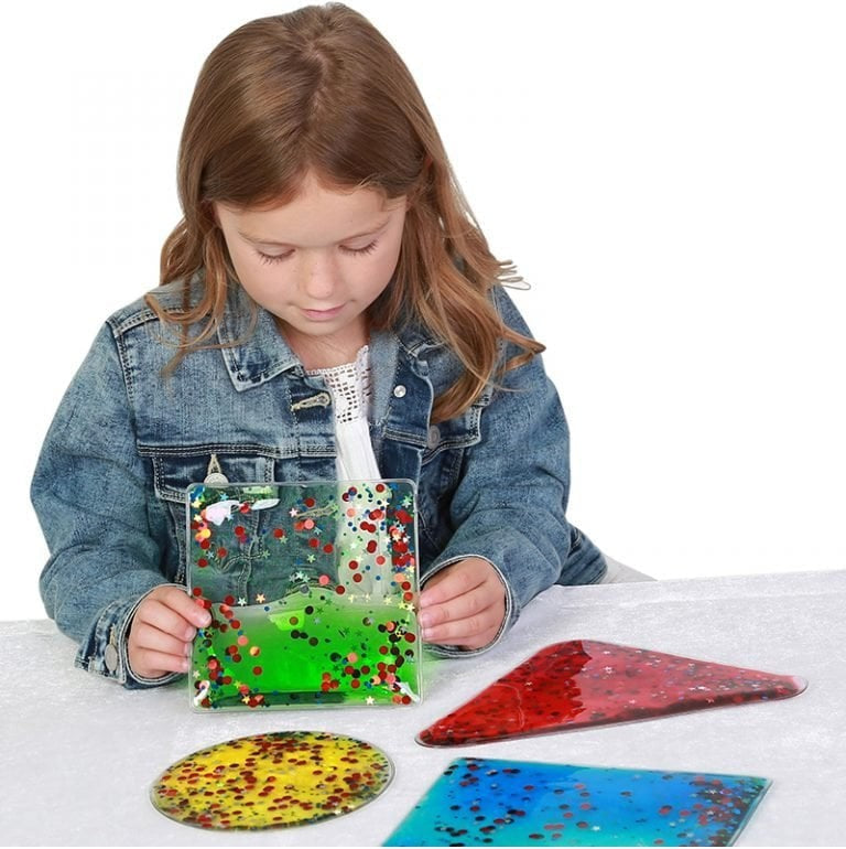 Sensory Soft Bead Filled Squidgy Shapes (Set of 4), Learning SPACE