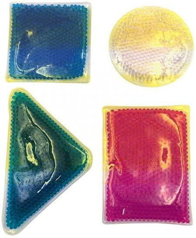 Sensory Soft Bead Filled Squidgy Shapes (Set of 4)-ADD/ADHD,AllSensory,Calming & Anxiety,Early Years Sensory Play,Fidget,Fidget Sets,Helps With,Light Box Accessories,Neuro Diversity,Playlearn,SCOTEXCEL,Sensory Seeking,Squishing Fidget,Stock,Stress Relief,Toys for Anxiety,Visual Sensory Toys-Learning SPACE