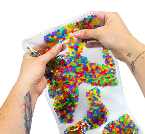 Sensory Squish Mat-ADD/ADHD,Autism,Calming & Anxiety,Fidget,Gifts For 3-5 Years Old,Sensory,Sensory Seeking,Squishing Fidget,Stocking Stuffers,Stress Relief-Learning SPACE