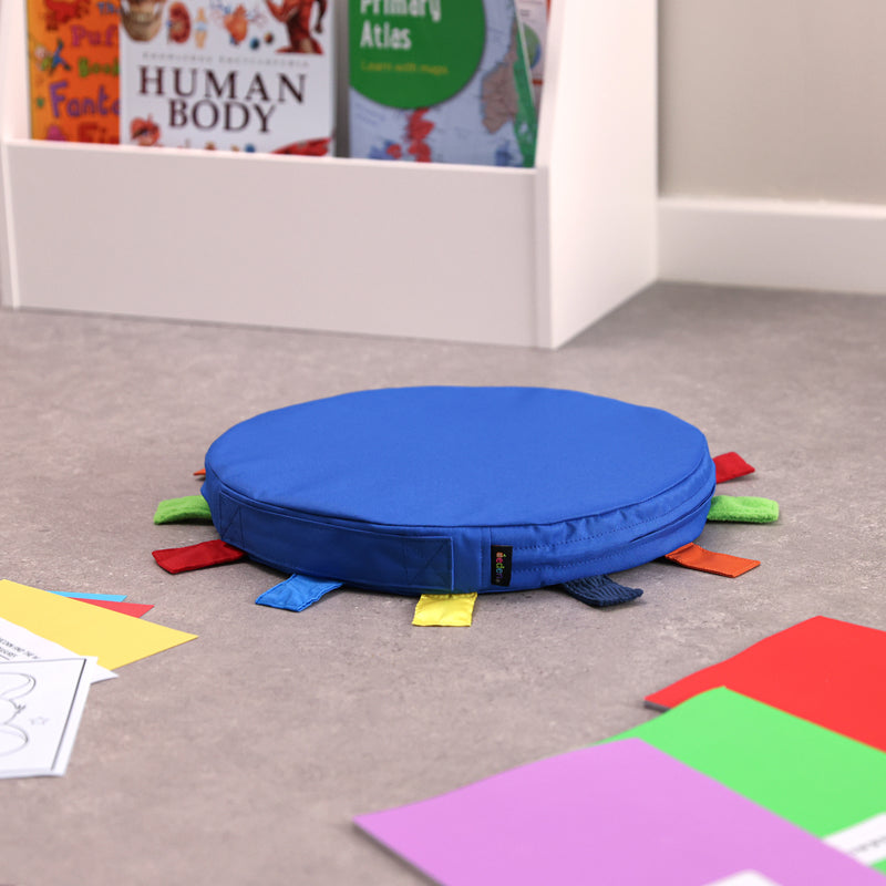 Sensory Touch Tag Carry Cushion 6 Pack, Learning SPACE