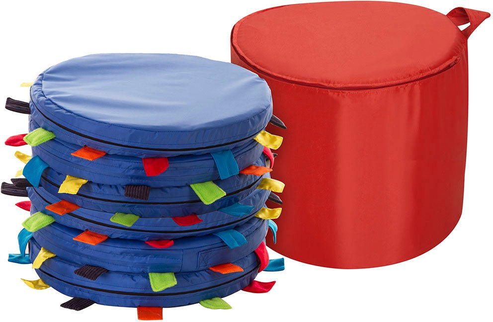 Sensory Touch Tag Carry Cushion 6 Pack-Bean Bags & Cushions,Calmer Classrooms,Classroom Packs,Cushions,Eden Learning Spaces,excell2,Nurture Room,Sensory,Stock,Wellbeing Furniture-Learning SPACE