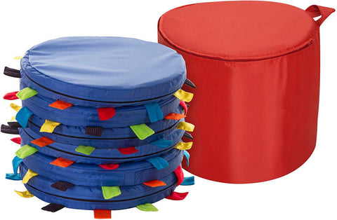 Sensory Touch Tag Carry Cushion 6 Pack-Bean Bags & Cushions,Calmer Classrooms,Classroom Packs,Cushions,Eden Learning Spaces,excell2,Nurture Room,Sensory,Stock,Wellbeing Furniture-Learning SPACE