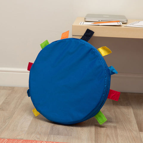 Sensory Touch Tag Carry Cushion - Single-Bean Bags & Cushions, Cushions, Eden Learning Spaces, Nurture Room, Stock, Tactile Toys & Books, Wellbeing Furniture-Learning SPACE