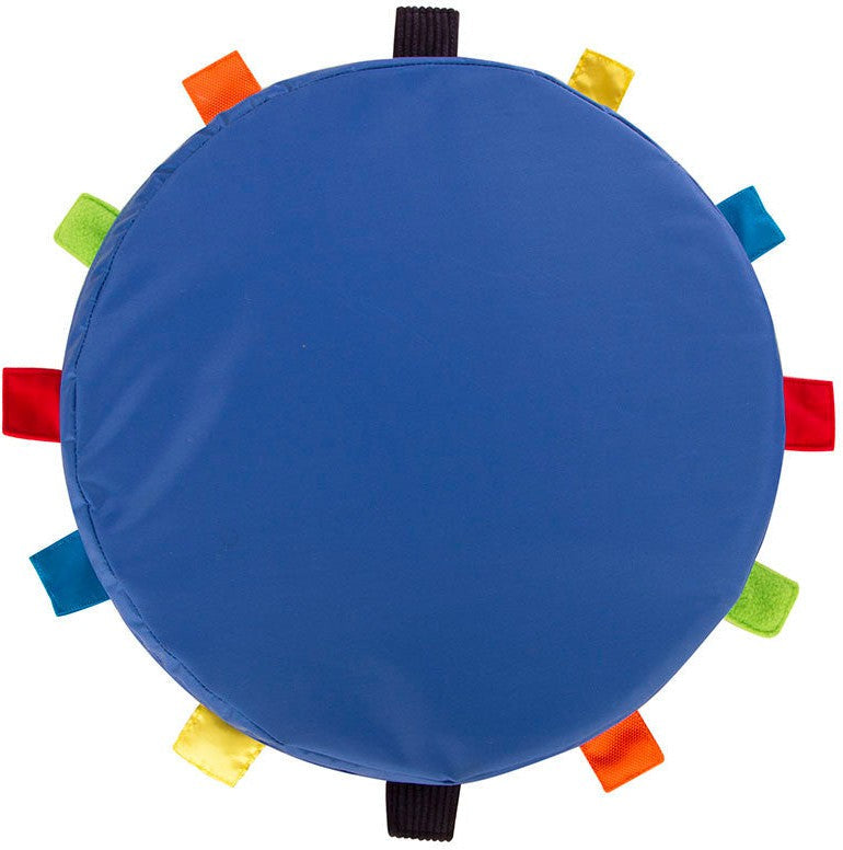 Sensory Touch Tag Carry Cushion - Single, Blue Learning SPACE