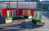 Sensory Seating Circle-Children's Wooden Seating,Modular Seating,Outdoor Classroom,Outdoor Furniture,Outdoor Play,Outdoor Seating,Seating-Learning SPACE