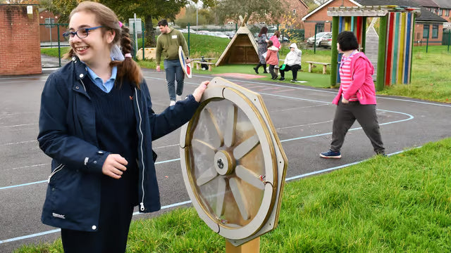 Sound Sensory Spinner | Outdoor Auditory Play, Learning SPACE