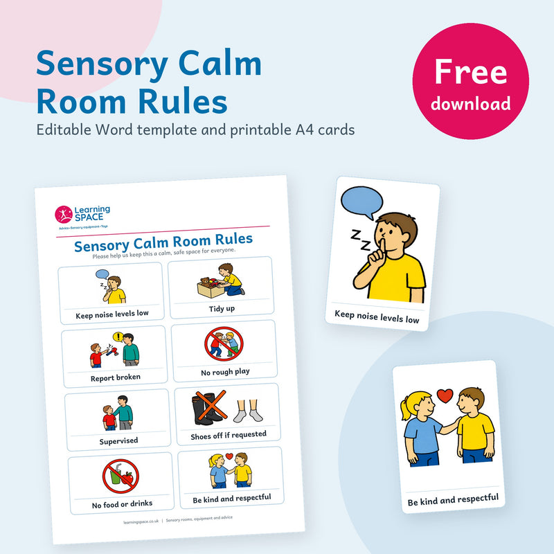 Sensory Room Rules - Free Download (Editable & Printable Word Template)