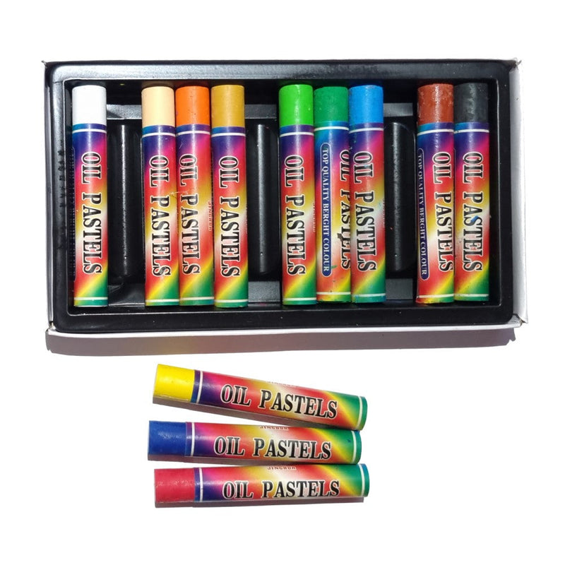 Set of 12 Oil Pastels, Learning SPACE