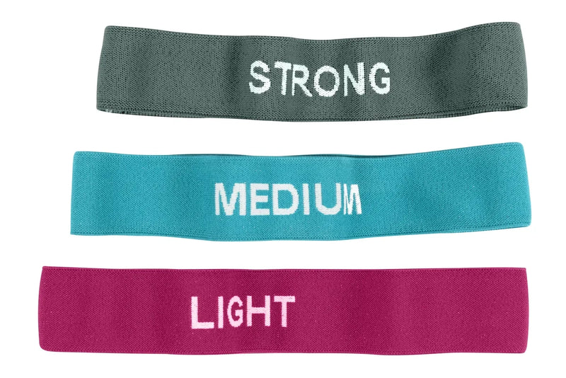Set of 3 Loop Resistance Bands, Exercise Learning SPACE