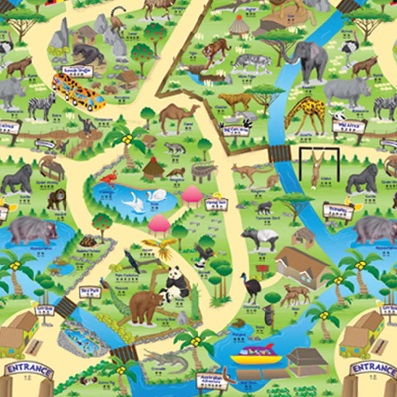 Set of Large Play Mats (120 x 100cm) Set of 6, Learning SPACE