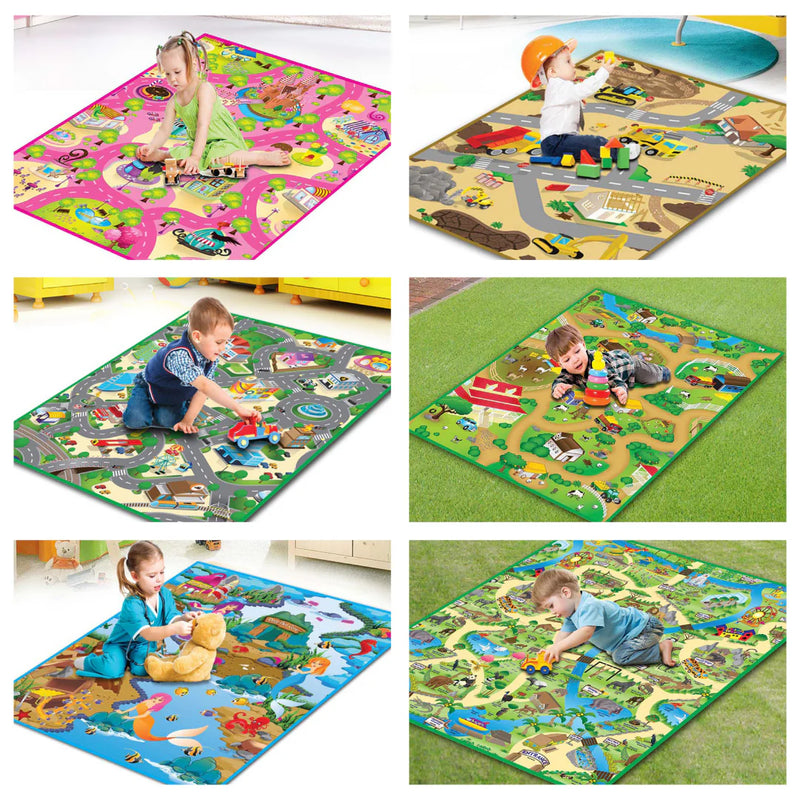 Set of Large Play Mats (120 x 100cm) Set of 6, Learning SPACE