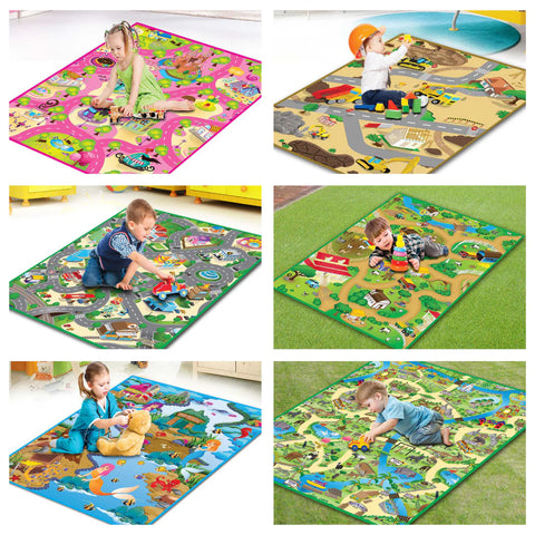 Set of Large Play Mats (120 x 100cm) Set of 6, Learning SPACE