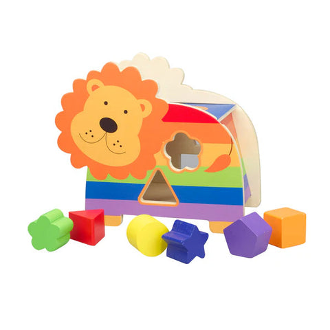 Shape Sorter Lion-Counting Numbers & Colour, Gifts For 1 Year Olds, Shape & Space & Measure, Stacking Toys & Sorting Toys-Learning SPACE