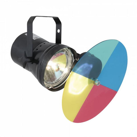 Showtec Par 36 with Pinspot Colour Changer Set with Mirror Ball-Sensory Ceiling Lights,Sensory Room Lighting-Learning SPACE